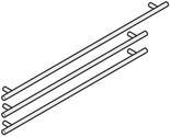 Liebherr 9900-279-00 3pcs Stainless Steel Handles for 30-In.Refrigerator... - $196.02