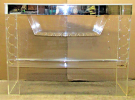 Large Luigi Bardini Mid-Century Modern Illuminated Lucite Bar with Drawer - $2,177.01