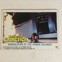 BattleStar Galactica Trading Card 1978 Vintage #19 Human Colonies - £1.57 GBP