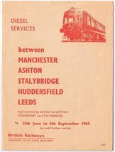 British Railways Diesel Manchester Ashton Stalybridge Huddersfield Leeds... - $3.63