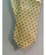 Teo Grimaldi Milano Neck Tie/Necktie Silk yellow floral lavender orange ... - $11.06 CAD