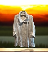 Damee Inc Swing Jacket Coat With Pockets Beige Size XL Shimmer Lightweig... - $94.06 CAD