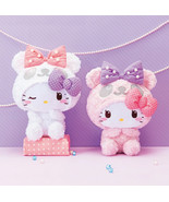 Japan Panda Hello Kitty Fluffy Pearl Big Plush (2pc set) - 35cm - $90.29