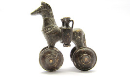 Terracotta Greek Trojan Horse , Museum Quality Art , Ancient toy - £117.68 GBP