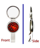 House Targaryen Game of Thrones Dragon Metal Pendant or Keychain bottle ... - £10.76 GBP
