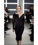 Narciso Rodriguez Black Stretch Slit Zipper Pencil Skirt 48IT NEW - $692.86 CAD