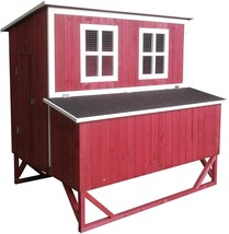 Large Wood Backyard Chicken Coop Hen House 4-8 Chickens w 4 nesting box New - £333.36 GBP