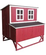 Large Wood Backyard Chicken Coop Hen House 4-8 Chickens w 4 nesting box New - £325.82 GBP