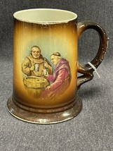 USONA  GOODWIN Pottery ANTIQUE STEIN/MUG/TANKARD RARE Monks Wine Whiskey... - £20.64 GBP