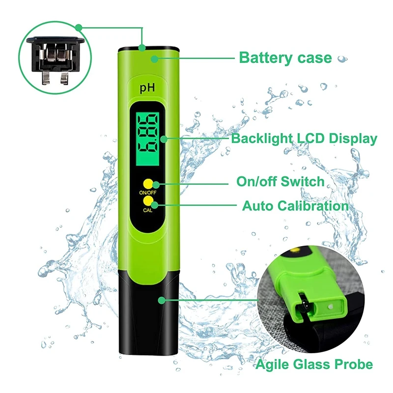 House Home PH Meter, Digital PH Tester Pen For Water,0.01 Precision Water Qualit - £26.79 GBP