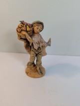 Fontanini Seth Nativity Village Figure 1987 Boy Basket 52597 Depose Ital... - $376.33 MXN