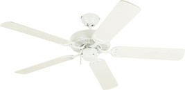 Westinghouse Lighting 7802400 Downrod Mount, 5 White Blades Ceiling fan, White - £110.30 GBP