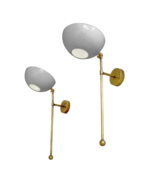 Adjustable Mid-Century Modern Stilnovo Sputnik Sconces: Italian Wall Déc... - $407.51 CAD