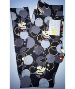 NEW LuLaRoe One Size OS (2-10) Black Blue Yellow Disney Mickey Mouse Leg... - $24.99