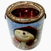 Snowman tin can Candle -Apple and Cinnamon image 4
