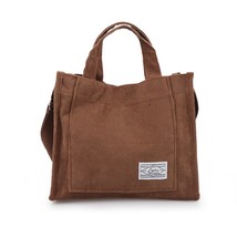 Luxury Designer Handbag Corduroy Woman Bag Auburn 26X23X10 - £7.16 GBP
