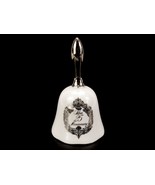 Napcoware Porcelain Hand Bell, Silver 25th Anniversary, Japan, Vintage 1... - £15.37 GBP