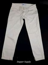 Levis 524 Skinny White Jeans Womens Pants 5 Pocket Size 1 W25 - $16.74