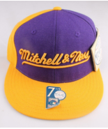 Mitchell &amp; Ness Cooperstown Classics Sammlung La Lakers Lila Gelb Hut Nwt - €20,56 EUR