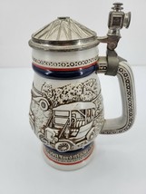 Avon Lidded Ceramic Beer Stein Mug Handcrafted In Brazil - £18.73 GBP