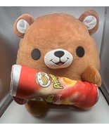 HUGE Zuru Snackles TERRY Bear Pringles Collectible 14&quot; Plush Bear - $22.00