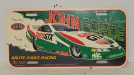 vintage 1997 Wincraft John Force Brute Force Racing Plastic License Plat... - $24.70