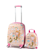 Kids Carry-On Luggage Set 2-PC 12-inch Backpack 18-inch Rolling Suitcase... - £67.91 GBP