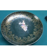 ROYAL VIENNA BOHEMIAN 1900s WALL PLATE W/ HANGER AUSTRIA LADY WITH BIRDCAGE - £194.64 GBP