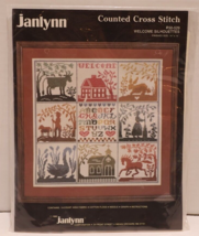 Janlynn Counted Cross Stitch Kit Welcome Silhouettes 50-529 Finished Size 14x14 - £10.10 GBP