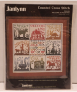 Janlynn Counted Cross Stitch Kit Welcome Silhouettes 50-529 Finished Siz... - £10.09 GBP