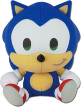 Sonic The Hedgehog Chibi Sonic 8&quot; Sitting Pose Plush Doll Sega Licensed NEW - £14.70 GBP