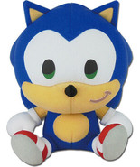 Sonic The Hedgehog Chibi Sonic 8&quot; Sitting Pose Plush Doll Sega Licensed NEW - $18.66