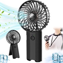 Portable Hand Held Fan-Handheld Personal Fan Rechargeable with 4 Speeds - £12.22 GBP