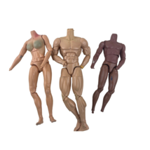 Articulated Headless Action Figures Nude DC Comics Lot of 3 Two Men 1 Woman 12&quot; - £36.93 GBP