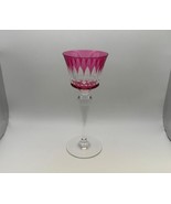 Baccarat Crystal PICCADILLY Rose Color Rhine Wine Glass - $252.59 CAD
