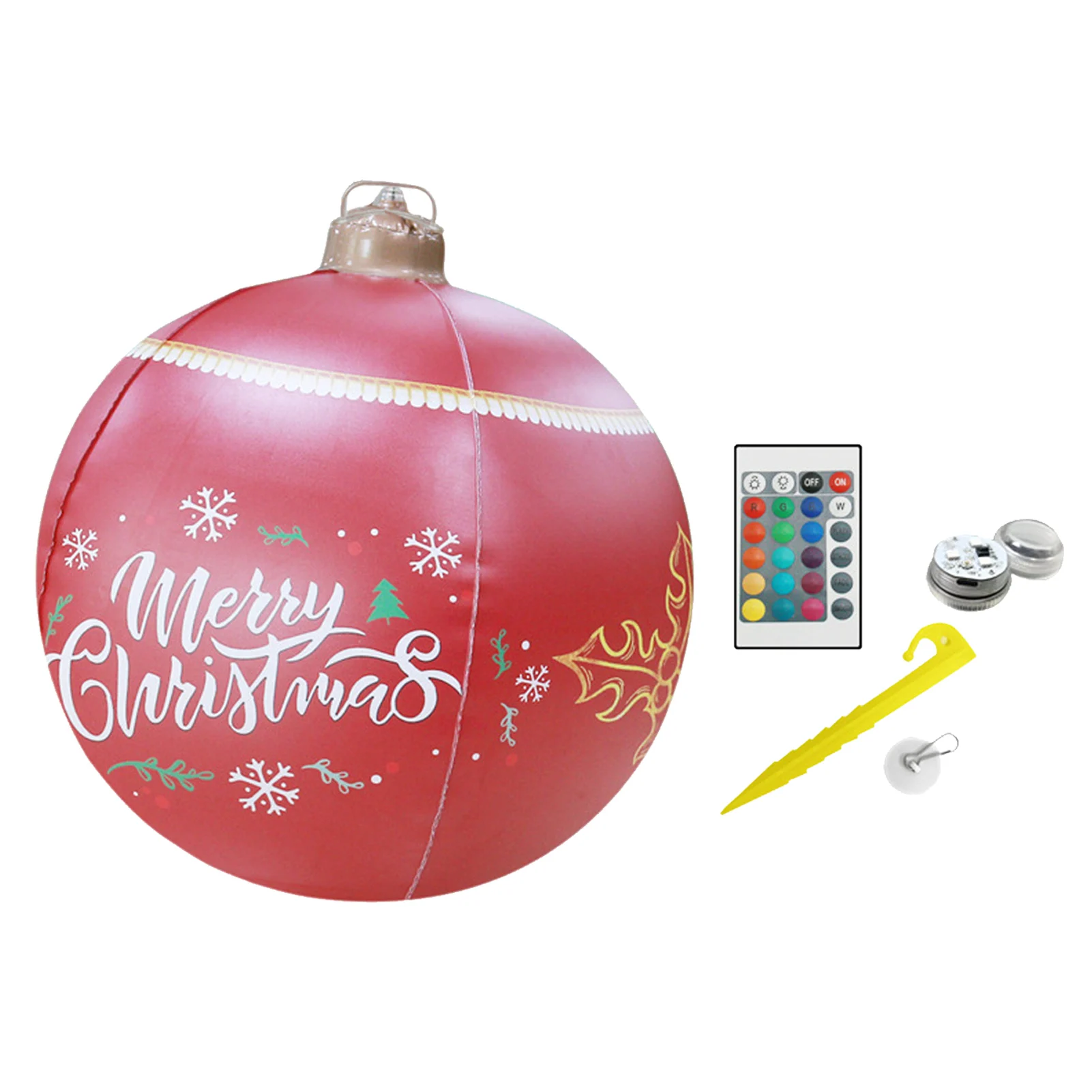 Hot Sale 60CM Outdoor Christmas Inflatable Decorated Ball PVC Giant Big Large Ba - £118.48 GBP