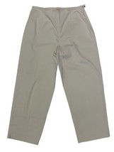 Talbots Pants Women Size 6 Petite 32/21 Capri Tan Stretch Side Zipper Casual 2YK - £14.42 GBP