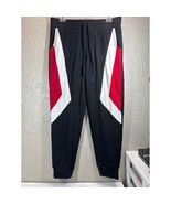True Religion Pants Mens Black Red Joggers Tapered Athleisure Fleece Siz... - €21,36 EUR