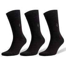 Bamboo Dress Socks for Men with Reinforced Seamless Toe 3 Pairs - £9.37 GBP