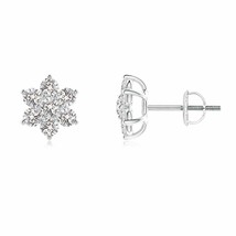 ANGARA Natural Diamond Stud Earrings in 14K Gold (Grade-IJI1I2, 0.74ctw) - £646.98 GBP