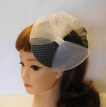Black and White Hat fascinator, Ascot Hat, Ladies Ascot, Race, Goodwood,... - £22.73 GBP