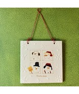 Hallmark FROSTY DAYS Snowman Ceramic Hanging 6”X6” Hot Plate Trivet Tile... - $27.15 CAD