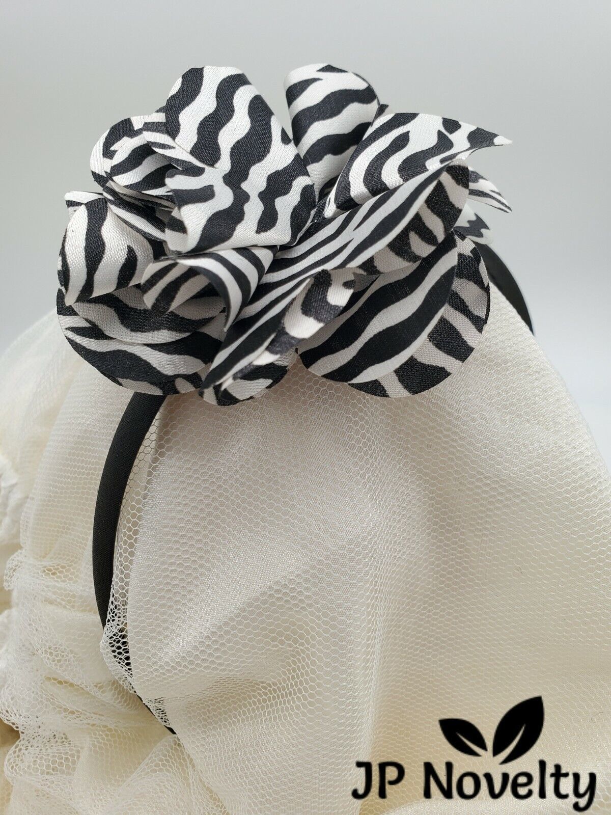 Silk Flower Set On Satin Headband - All Ages - Toddler/Girl, CHOOSE Color - $3.40