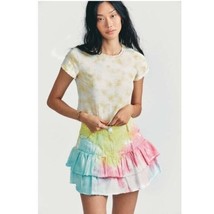 NWT LoveShackFancy Landen Tie-Dyed Mini Skirt Women Size 4 - $186.99