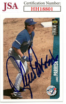 Lance Parrish signed 1995 Upper Deck Collector&#39;s Choice Baseball On Card Auto #3 - £17.24 GBP