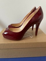 NIB Christian Louboutin Very Prive Patent Heels 100mm Size 36.5 - £256.39 GBP