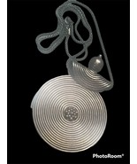 vintage sterling silver 925 Sterling hand wrought modern Necklace - $156.11 CAD