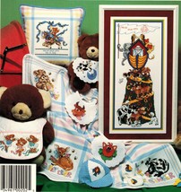 Cross Stitch Noah&#39;s Ark Baby Sampler Bunny Deer Ballerina Bears Cat Fish... - $13.99
