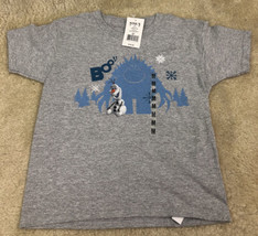 Disney Frozen Marshmallow Olaf Boo Graphic Tee T-Shirt Youth Size Medium (5) NWT - £10.11 GBP