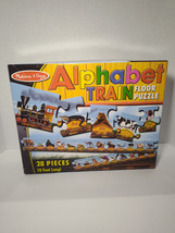 Melissa &amp; Doug Animal Alphabet Train Floor Puzzle Long 28 Pieces Complete - $12.86